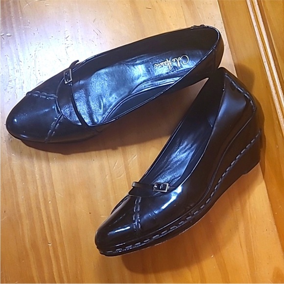 Cole‎ Haan Black patentWedge Shoes